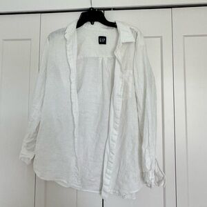GAP White Linen Top
